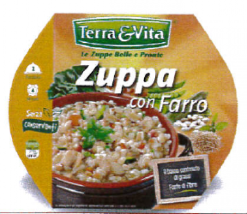 Rischio microbiologico: il Ministero della Salute richiama ZUPPA CON FARRO a marchio Terra & Vita Le Zuppe Belle e Pronte. 