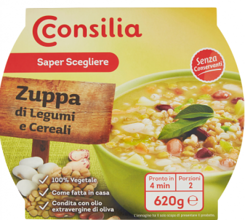 ZUPPA di LEGUMI e CEREALI CONSILIA con il botulino.