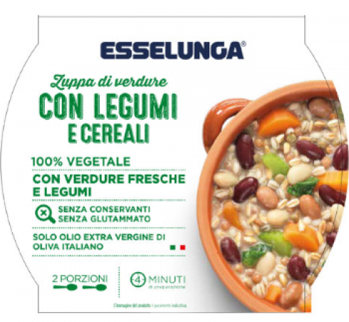 Zuppa di verdure con legumi e cereali a marchio Esselunga con il botulino.La replica dell'azienda 