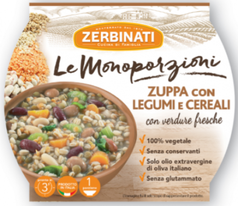 Richiamata anche la zuppa di legumi e cereali Zerbinati per sospetta presenza di botulino
